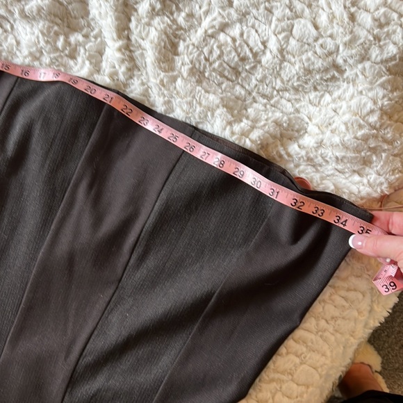 Dark brown long skirt - Picture 4 of 6